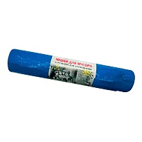 Мешки для мусора 200 л, с завязками, синие, в рулоне 5 шт., ПВД, 45 мкм, 1100х850 мм, Концепция Быта Vitalux, 604934 в Славянске-на-Кубани