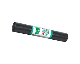 Мешки для мусора 160 л, черные, в рулоне 10 шт., ПВД, 25 мкм, 1100х800 мм, GRIFON, 101-031 в Славянске-на-Кубани