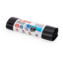 Мешки для мусора 120 л, черные, в рулоне 10 шт., ПНД, 14 мкм, 1100х700 мм, LAIMA, 601385 в Славянске-на-Кубани