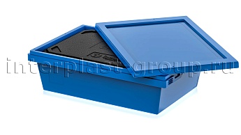Изотермический контейнер KV 6416 в сборе с крышкой голубой в Славянске-на-Кубани Изотермический контейнер KV 6416 в сборе с крышкой голубой в Славянске-на-Кубани