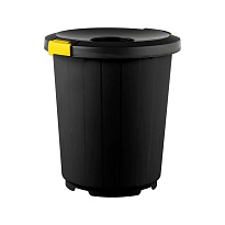 Мусорный бак с крышкой - воронкой 105 л темно-серый 105 темно-серый в Славянске-на-Кубани