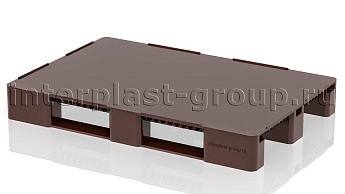 Поддон пластиковый сплошной с бортиками коричневый в Славянске-на-Кубани