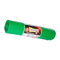 Мешки для мусора 300 л, зеленые, в рулоне 10 шт., ПВД 65 мкм, 1400х1000 мм, МЕШКОFF, 4922 в Славянске-на-Кубани