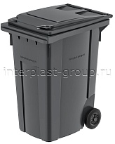 Мусорный контейнер 360 л серый 360 серый в Славянске-на-Кубани
